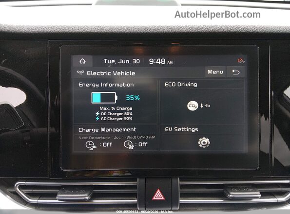 KNDCC3LGXL5047428 2020 KIA NIRO EV Gray 