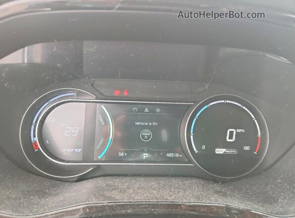 KNDCC3LGXM5104048 2021 KIA NIRO White Vista del cuadro de instrumentos