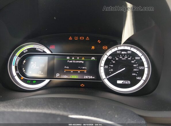 KNDCD3LD4K5304973 2019 KIA NIRO PLUG-IN HYBRID Красный Вид задних сидений