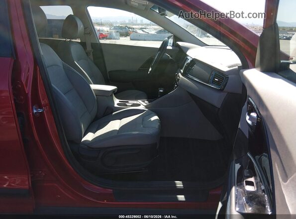 KNDCD3LD4K5304973 2019 KIA NIRO PLUG-IN HYBRID Красный Вид салона спереди