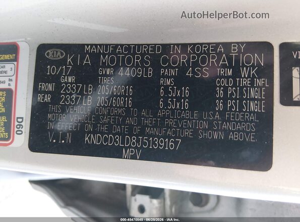 KNDCD3LD8J5139167 2018 KIA NIRO PLUG-IN HYBRID Silver Вид підкапотного простору
