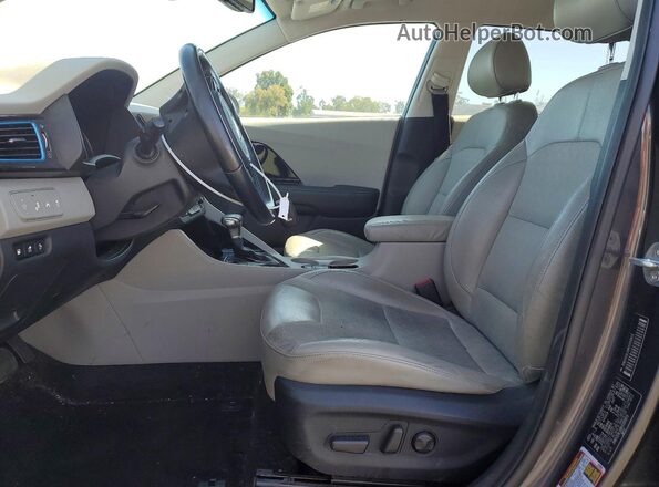 KNDCD3LD8K5331853 2019 KIA NIRO Gray Вид салону спереду