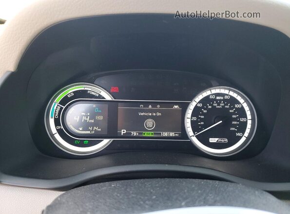 KNDCD3LD8K5331853 2019 KIA NIRO Gray Вид щитка приладів
