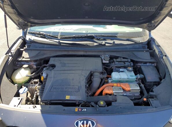 KNDCD3LD8K5331853 2019 KIA NIRO Gray Вид задньої частини салону
