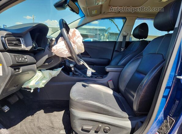 KNDCE3LC1J5124059 2018 KIA NIRO Blue წინა სალონის ხედი