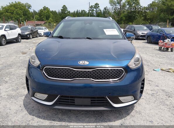 KNDCE3LC2J5174405 2018 KIA NIRO Blue Սարքավորումների վահանակի տեսք
