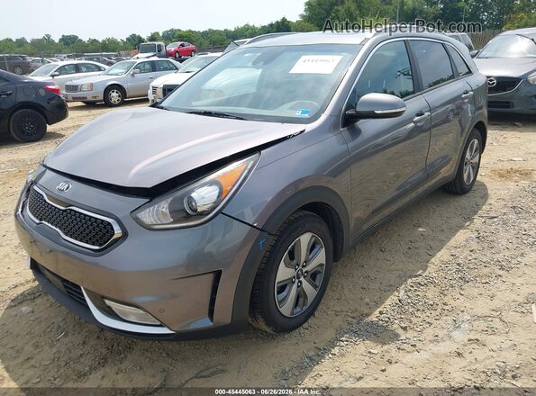 KNDCE3LC5J5108074 2018 KIA NIRO Gray Vista tres cuartos delantera izquierda