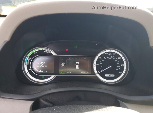 KNDCE3LCXH5049811 2017 KIA NIRO Синий Вид щитка приборов
