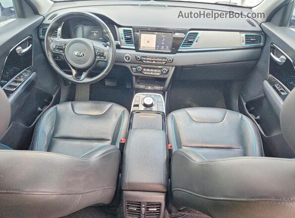 KNDCE3LG0K5019291 2019 KIA NIRO White წინა პანელის ხედი