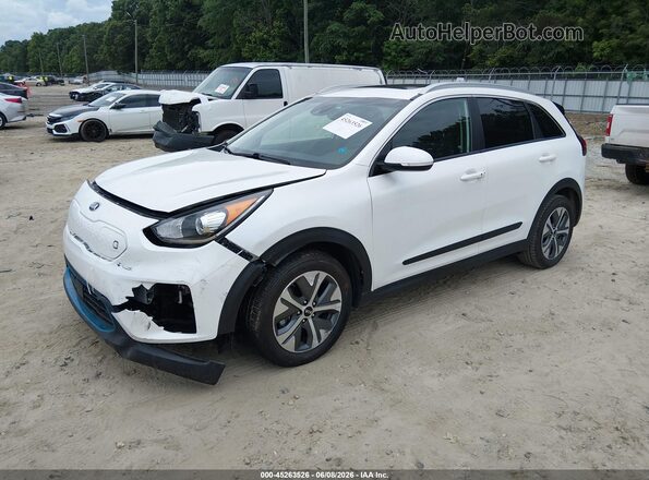 KNDCE3LG2K5020099 2019 KIA NIRO EV White Առջևի ձախ երեք քառորդ տեսարան