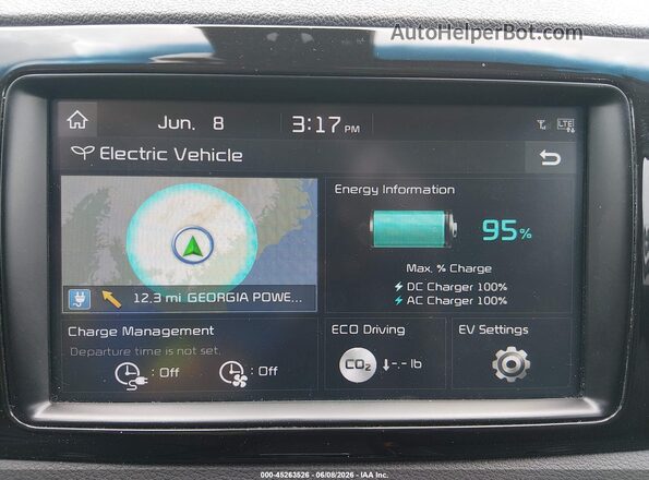 KNDCE3LG2K5020099 2019 KIA NIRO EV White 