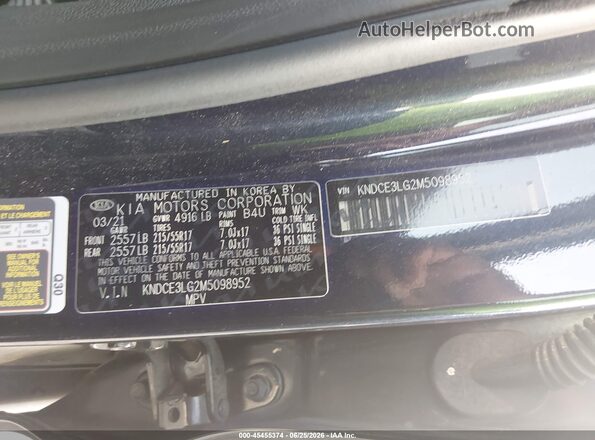 KNDCE3LG2M5098952 2021 KIA NIRO EV Green ძრავის განყოფილების ხედი