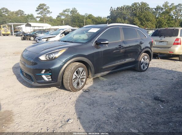 KNDCE3LG2M5098952 2021 KIA NIRO EV Green წინა მარცხენა ხედი სამი მეოთხედიდან