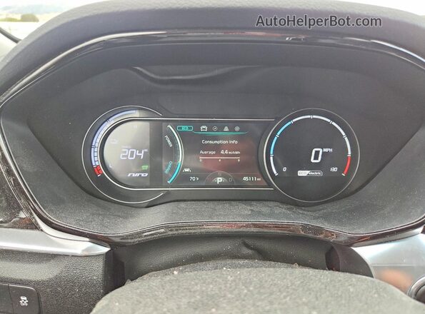 KNDCE3LG3L5080331 2020 KIA NIRO Red Vista del cuadro de instrumentos