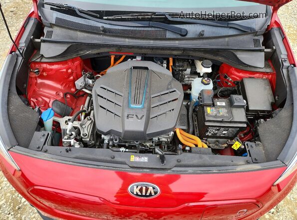 KNDCE3LG3L5080331 2020 KIA NIRO Red Vista del compartimento del motor