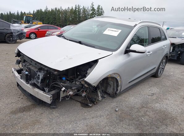 KNDCE3LG4L5047371 2020 KIA NIRO EV Серебряный Передняя левая четверть
