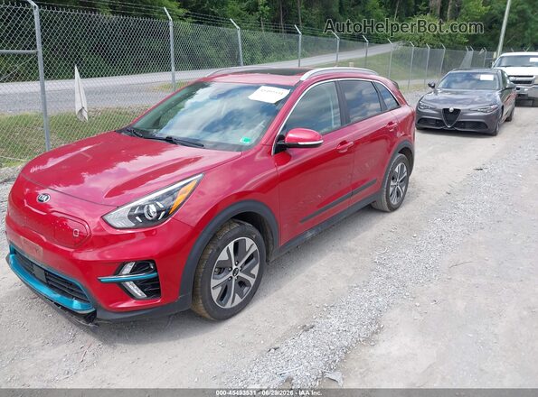 KNDCE3LG9L5073190 2020 KIA NIRO EV Темно-бордовый Передняя левая четверть