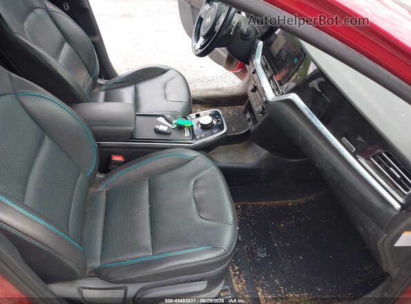 KNDCE3LG9L5073190 2020 KIA NIRO EV Темно-бордовый Вид салона спереди