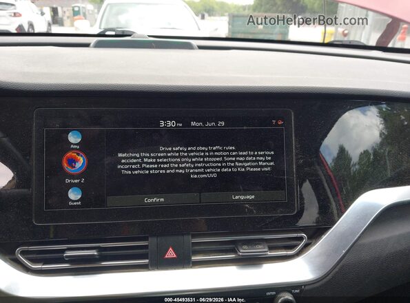 KNDCE3LG9L5073190 2020 KIA NIRO EV Темно-бордовый 