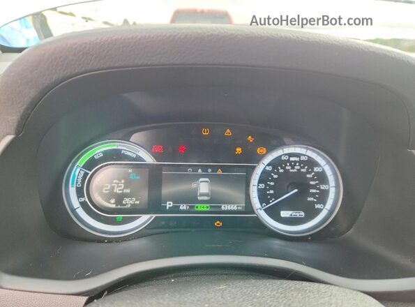 KNDCM3LD2K5317530 2019 KIA NIRO Silver Vista del cuadro de instrumentos