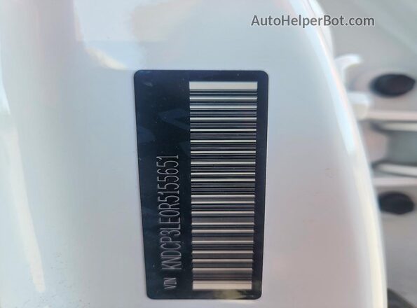 KNDCP3LE0R5155651 2024 KIA NIRO White 