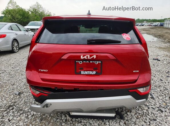 KNDCP3LEXR5165037 2024 KIA NIRO Красный Вид сзади