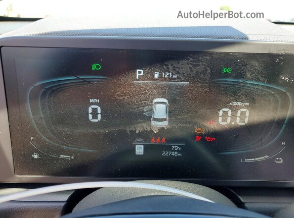 KNDCP3LEXS5270327 2025 KIA NIRO Charcoal Widok zestawu wskaźników