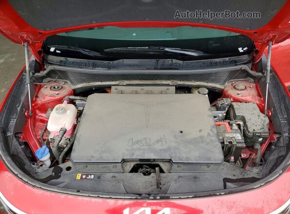 KNDCR3L15P5025336 2023 KIA NIRO Red ძრავის განყოფილების ხედი
