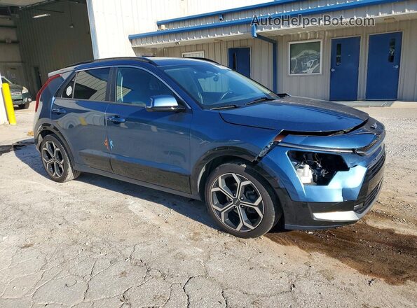 KNDCR3LE0P5037929 2023 KIA NIRO Blue Delantero derecho