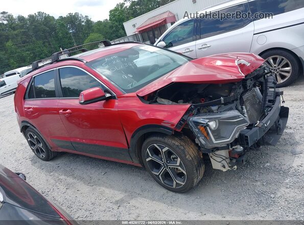 KNDCR3LE1P5061365 2023 KIA NIRO Красный Вид задней части салона