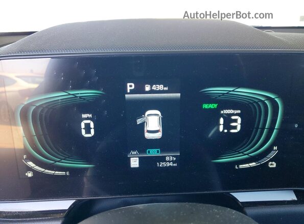 KNDCR3LE1P5107891 2023 KIA NIRO Blue Instrument cluster view