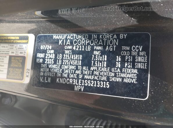 KNDCR3LE1S5213315 2025 KIA NIRO Gray ძრავის განყოფილების ხედი