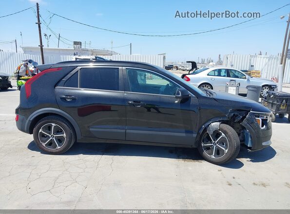 KNDCR3LE2P5050603 2023 KIA NIRO Black უკანა სალონის ხედი