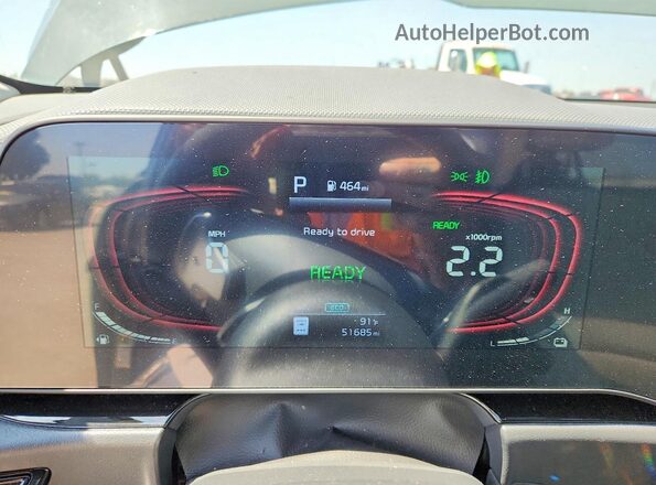 KNDCR3LE2P5059429 2023 KIA NIRO Green Vista del cuadro de instrumentos