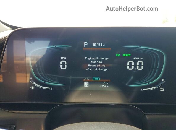KNDCR3LE2R5176642 2024 KIA NIRO Turquoise Vista del cuadro de instrumentos