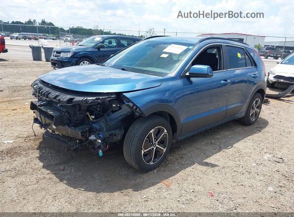 KNDCR3LE4S5281625 2025 KIA NIRO Blue Առջևի ձախ երեք քառորդ տեսարան