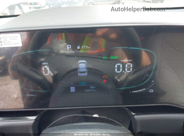 KNDCR3LE7P5115302 2023 KIA NIRO Gray Widok tylnych siedzeń