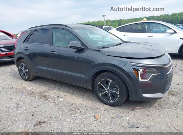 KNDCR3LE7P5115302 2023 KIA NIRO Gray Widok wnętrza z tyłu