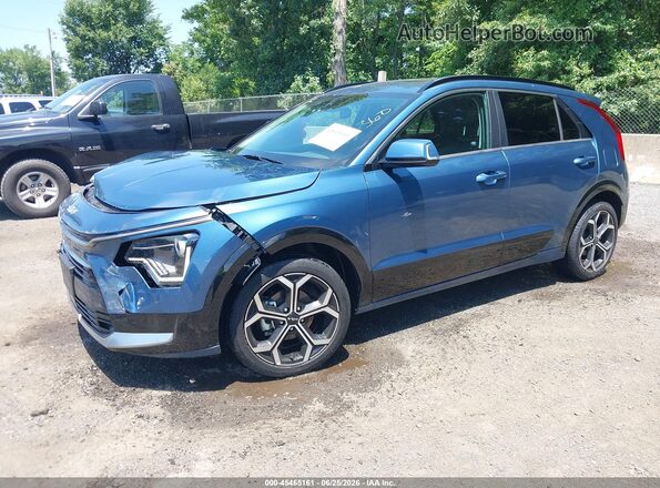 KNDCR3LEXR5197738 2024 KIA NIRO Blue Առջևի ձախ երեք քառորդ տեսարան