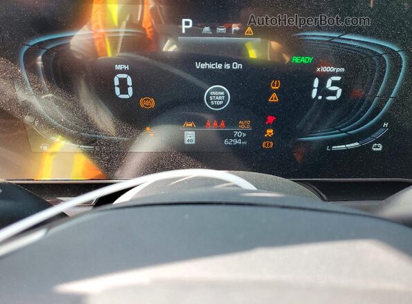 KNDCR3LEXS5239637 2025 KIA NIRO Black Instrument cluster view