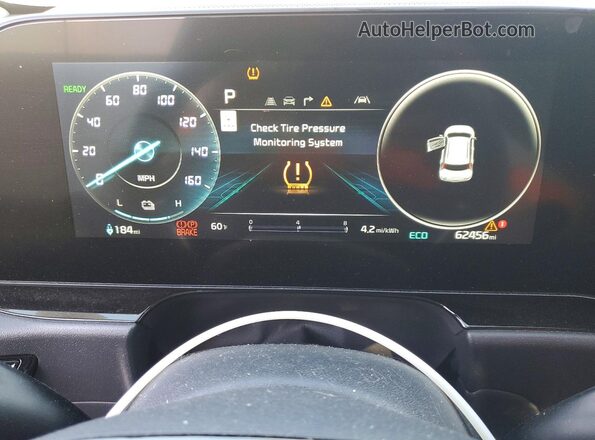 KNDCT3L16P5015447 2023 KIA NIRO White Instrument cluster view