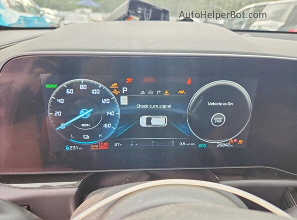 KNDCT3L18P5068361 2023 KIA NIRO Синий Вид щитка приборов