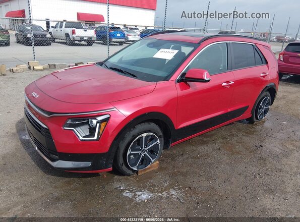 KNDCT3LE1T5320108 2026 KIA NIRO Red წინა მარცხენა ხედი სამი მეოთხედიდან