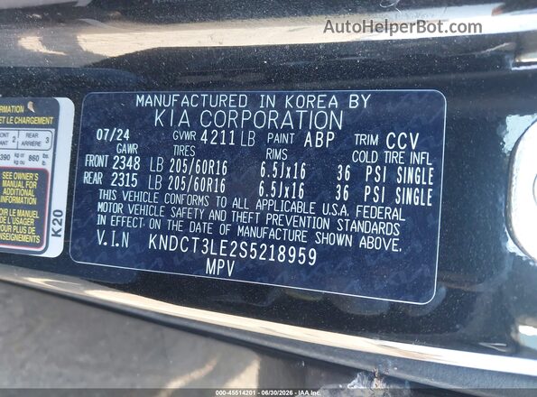 KNDCT3LE2S5218959 2025 KIA NIRO Черный Вид подкапотного пространства