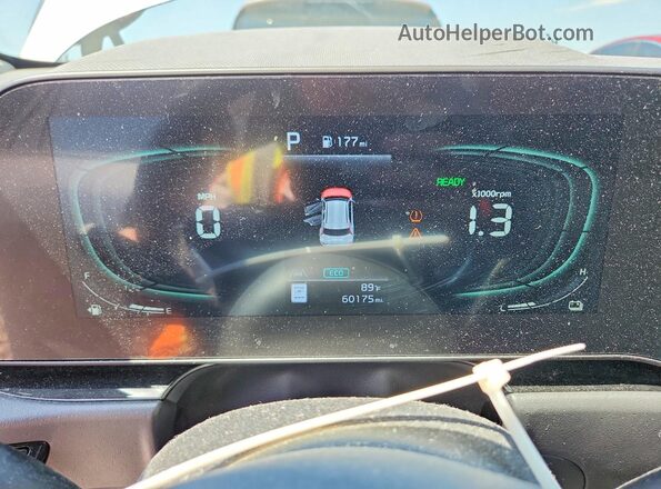 KNDCT3LE3P5040440 2023 KIA NIRO Gray Вид щитка приладів