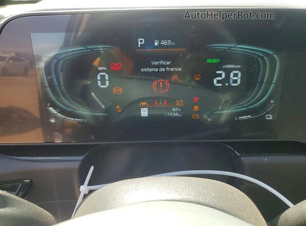KNDCT3LEXS5217512 2025 KIA NIRO Blue Widok zestawu wskaźników