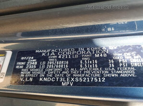KNDCT3LEXS5217512 2025 KIA NIRO Blue Widok komory silnika