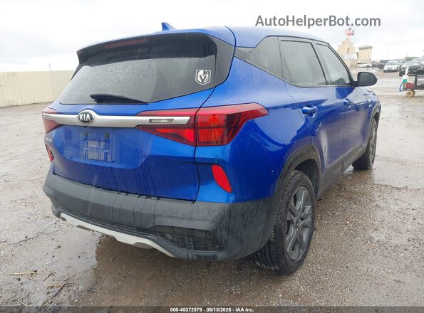 KNDEPCAA0M7104155 2021 KIA SELTOS Blue Trasero derecho