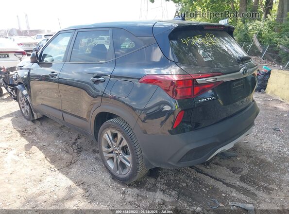 KNDEPCAA1M7157253 2021 KIA SELTOS Черный Задняя левая четверть
