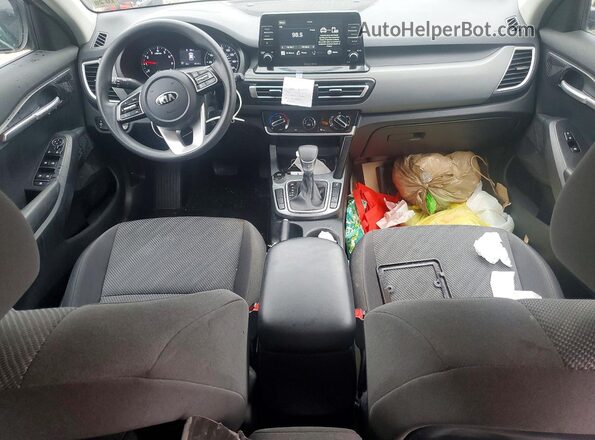 KNDEPCAA2M7143264 2021 KIA SELTOS Black წინა პანელის ხედი